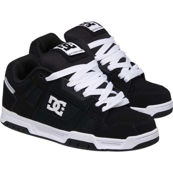 2026 DC Shoes Mens Stag Trainers 320188 - Black / Black / White